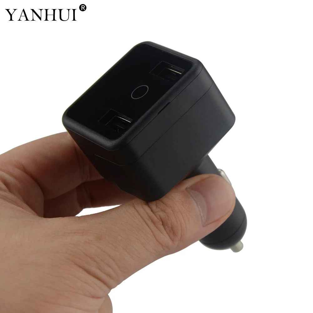 

Smart Car Charger HVT001 GPS Tracker ACC detection Plugged out alarm easy operation Tracking Device Dual charging port Geo-fence