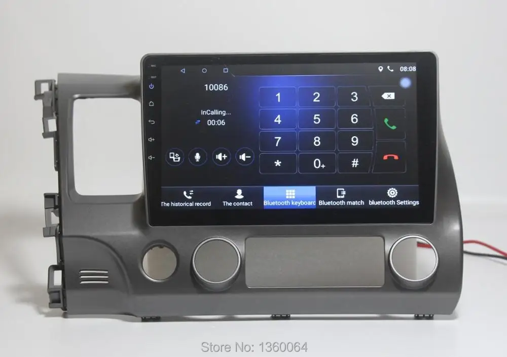 Best Nedehe 2G+32G Android 8.1 Quad core 10.1 inch for Honda Civic 2006-2011 car radio dvd gps navigation car console audio player 16