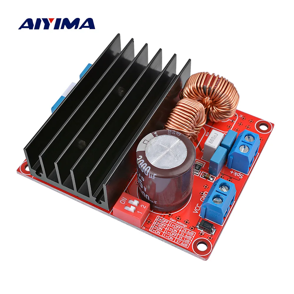 AIYIMA TDA7498MV аудио усилитель плата 100 Вт HiFi моно высокой мощности Цифровой усилитель Поддержка выход BTL модифицированный автомобильный аудио
