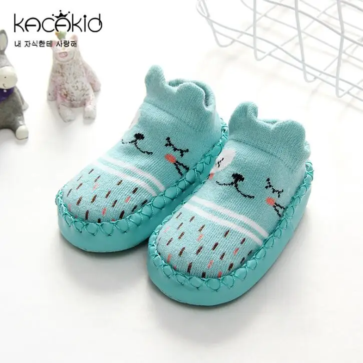 Носки для новорожденных нескользящие носки для малышей носки для маленьких мальчиков с резиновой подошвой, носки для маленьких девочек летняя одежда, GZ10 - Цвет: GZ1008 Sky Blue