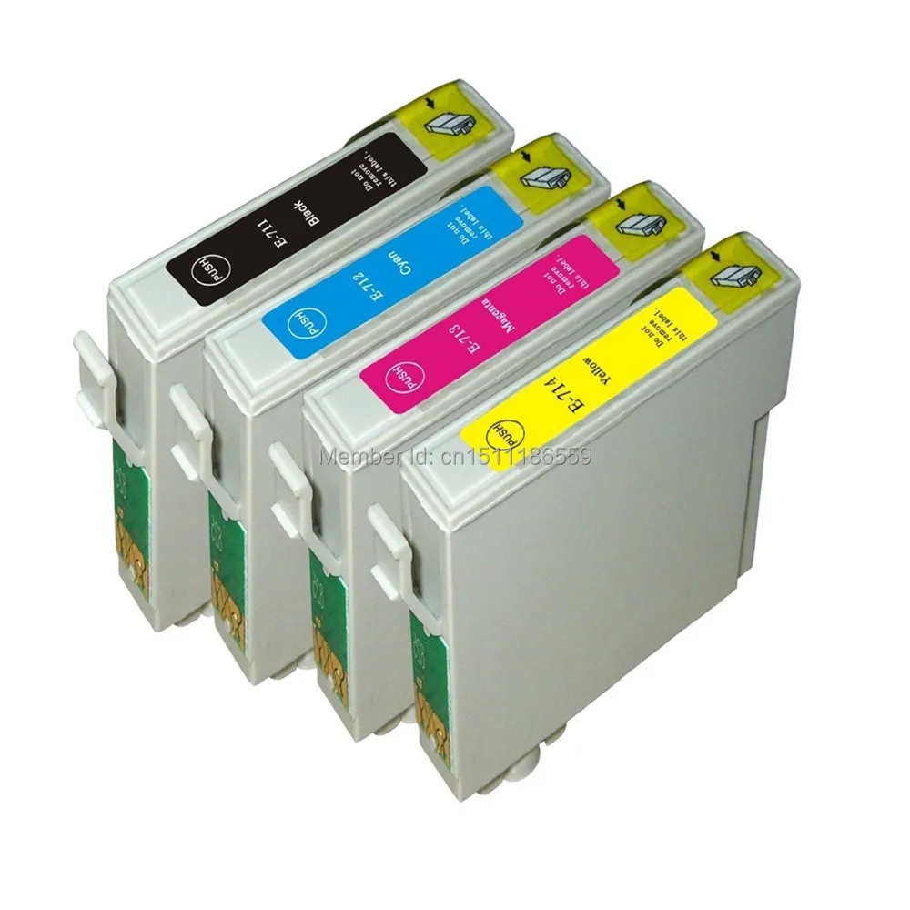 4 шт. совместимые картриджи для принтера Epson stylus SX200 SX205 SX100 SX105 SX110 SX115 SX210 SX215 SX218|ink