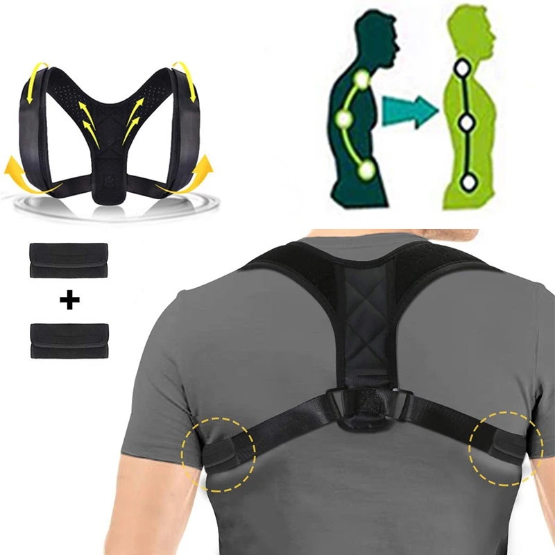 

Brace Support Belt Adjustable Back Posture Corrector Clavicle Spine Back Shoulder Lumbar Posture Correction For Adult Unisex