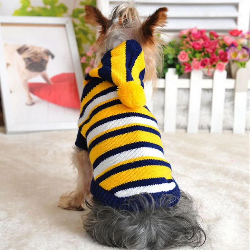 New Fashion Sweater for Dogs Pet Dog Jumper Dog Sweater Stripe Dog Pet