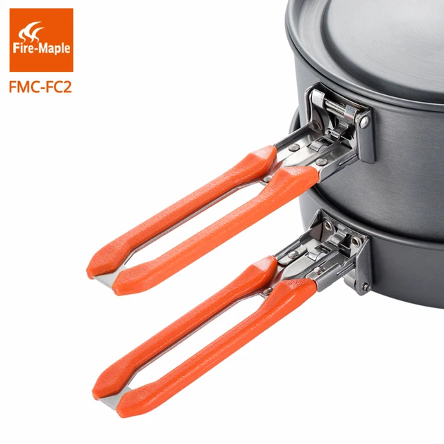 Fire Maple Camping Utensils Dishes Cookware Set Picnic Hiking Heat Exchanger Pot Kettle FMC-FC2 Outdoor Tourism Tableware 6