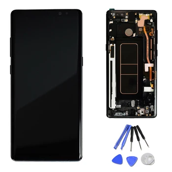 

Original AMOLED LCD for SAMSUNG Galaxy Note 8 Display Touch Screen Digitizer with Frame Replacement LCD N950F Display