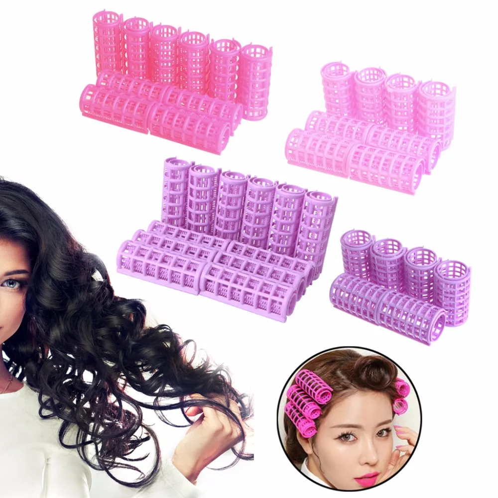 

New 12PCS DIY Hair Salon Curlers Rollers Tool Soft Small Hairdressing Tools