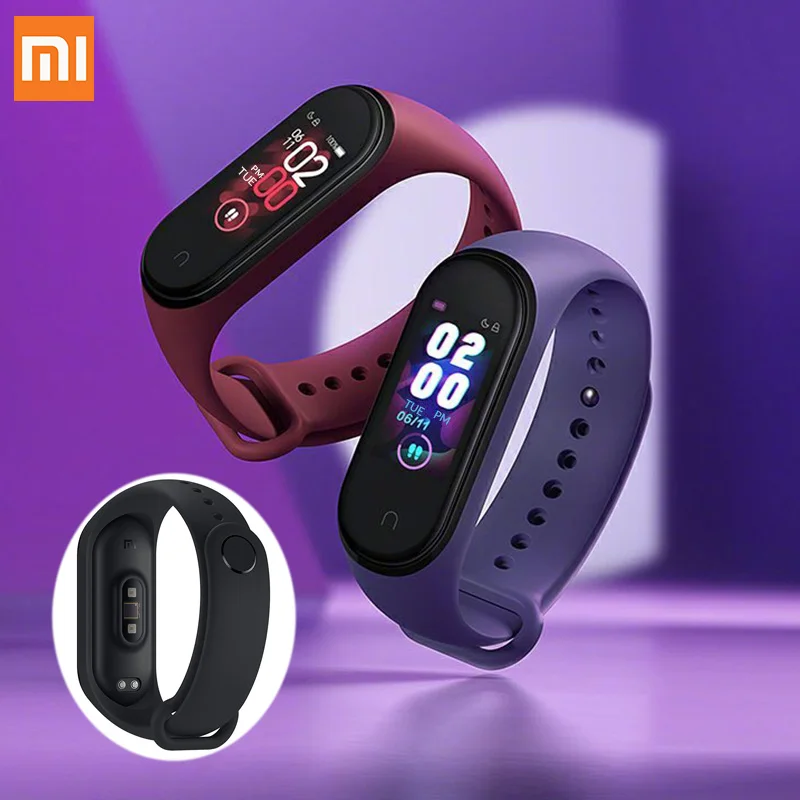 

Original Xiaomi Mi Band 4 Smart Color Screen Bracelet Heart Rate Fitness 135mAh Bluetooth5.0 50M Waterproof repalce Mi Band 3