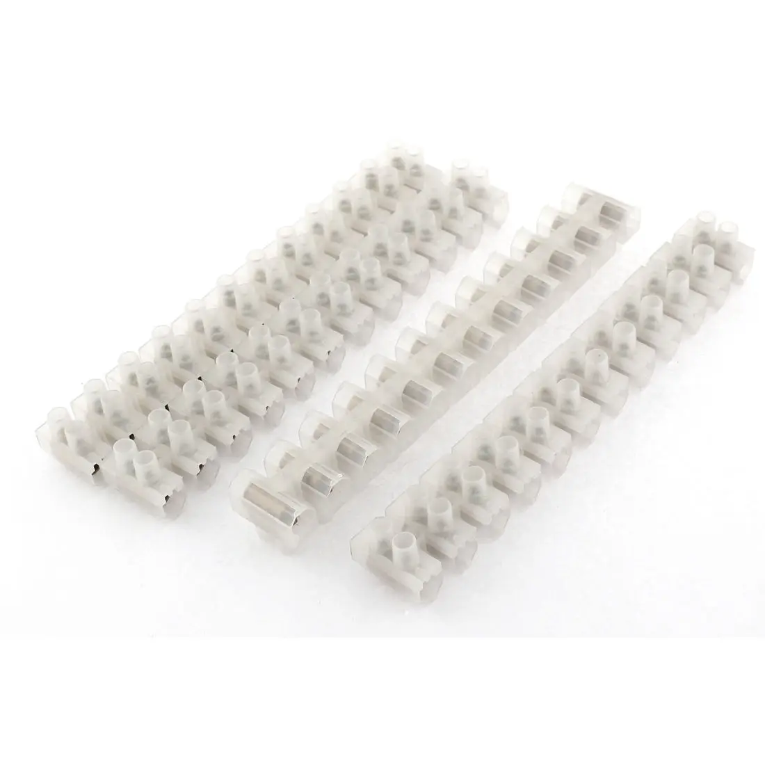 

5Pcs nylon Electrical Wire Connection 12 Position Barrier Terminal Strip Block 15A x3-1512