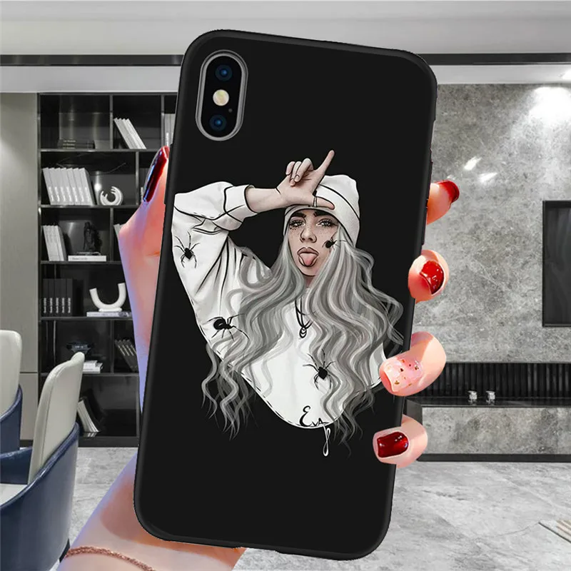 Billie eilish для iPhone X XR XS Max 5 5S SE 6 6S 7 8 Plus Oneplus 5T Pro 6T чехол для телефона Funda Coque Etui funda capinha