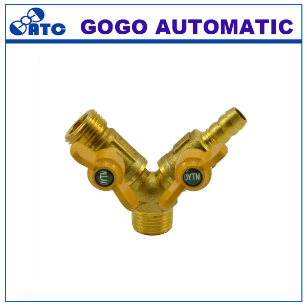 High quality Y type G 1/2" female tee gas valve Pipe fittings DB 14 1/2
