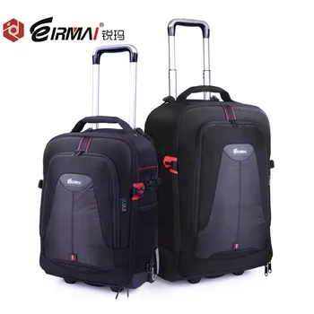 

EIRMAI Photo SLR Trolley Case Camera Nylon Bags Big Capacity DSLR Waterproof w/ Rain Cover Backpack Large Space Trolley Case
