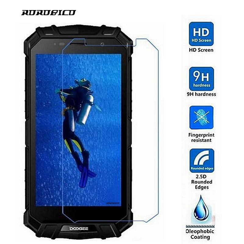 Закаленное стекло ROROBICO Для Doogee S60 защитная пленка Взрывозащищенная 2.5D 9H Premium |