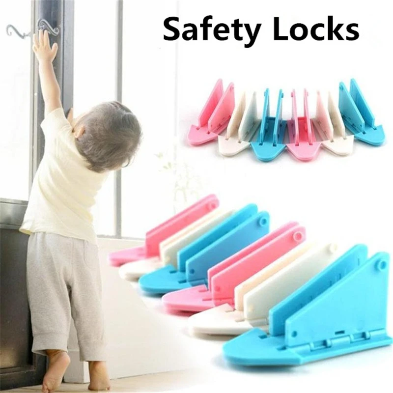 

5PCS/Set Safety locks Baby Kids Safety Protection Guard Sliding Door Window Stopper Security Lock Latch Stopper
