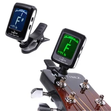 Hor Sell Guitar Tuner LCD Clip-on Electronic Digital Guitar Chromatic Bass Violin Ukulele Tuner Top Quality