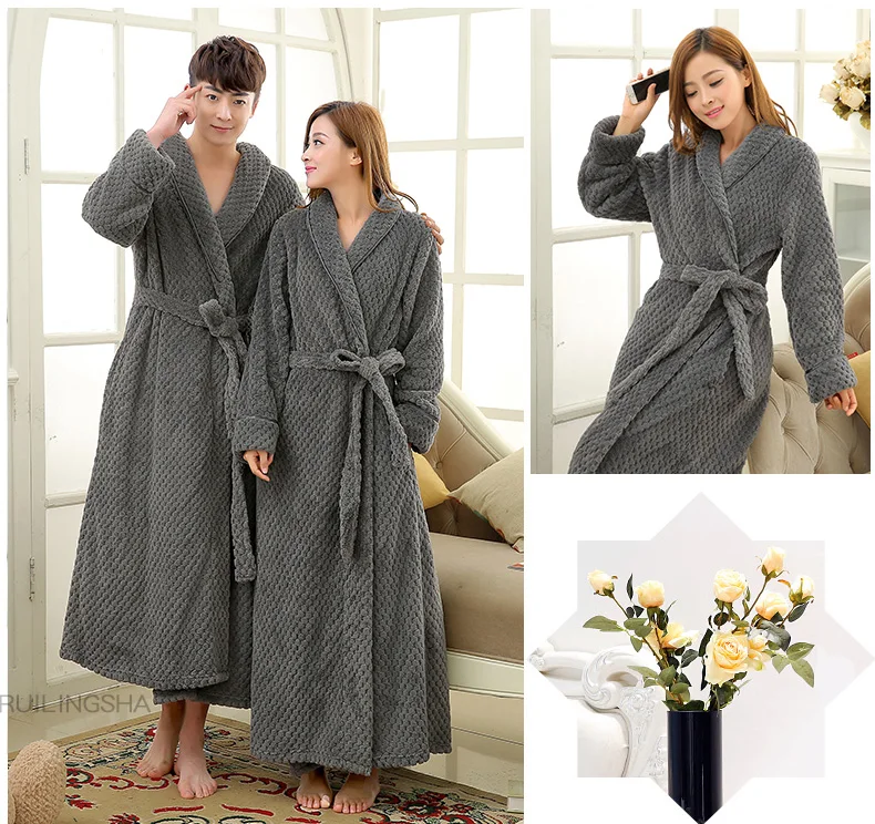 1506-Women-Men-Silk-Flannel-Waffle-Robe--3_01