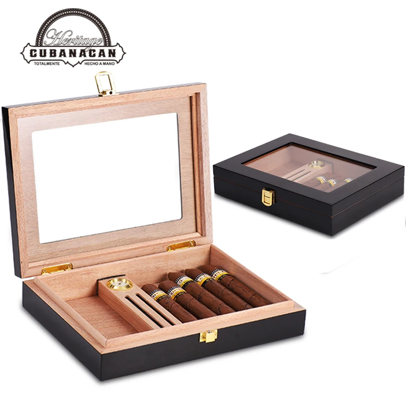 Испания Cedar Wood сигары путешествия коробка для сигар портативная сигара случае хьюмидор под сигар W/увлажнитель гигрометр