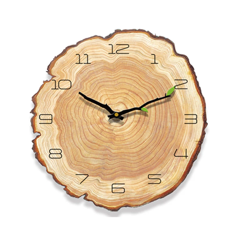 Günstige Dekorativ Vintage Holz Uhr Cafe Büro Home Küche Wand Dekor Stille Uhr design Kunst Große Wanduhr Geschenk hause wanduhr