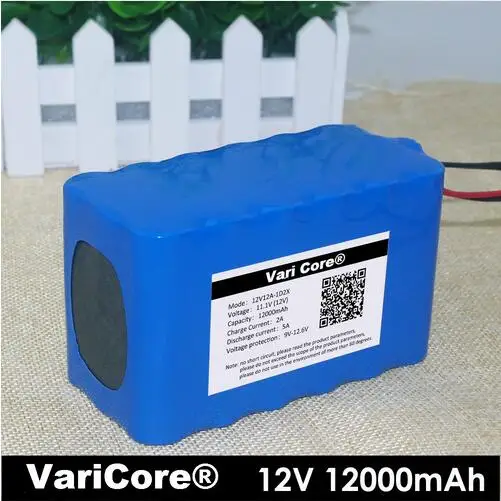 12 v 12A 18650 литиевая батарея 12000 mah Емкость литиевая батарея включая защитную пластину+ 12 v зарядное устройство