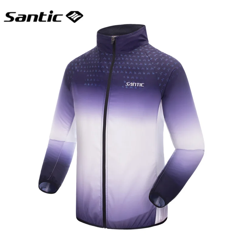 Santic, мужские и женские куртки для велоспорта, ветрозащитные, с длинным рукавом, MTB, велосипедная куртка, водонепроницаемая, защита от солнца, UPF40+, одежда для велоспорта и дождя