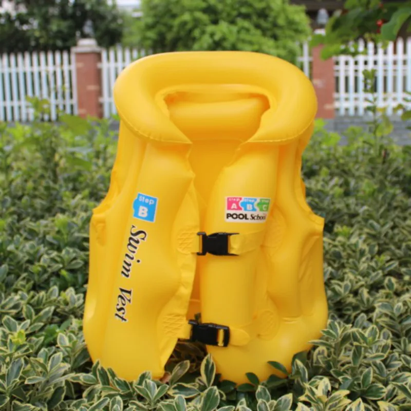 pvc Kid Float Inflatable Swim Vest Life Jacket Swimming Aid For Age 3 6
