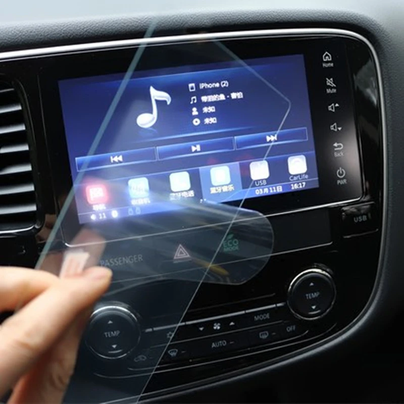 Наклейка на экран с мембранной пленкой для Mitsubishi Outlander 2013 2014 2015 GPS радио