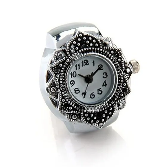 Nrpfell Silver Color Ring Watch For Women Men Lady Finger Ring Watch 0.87" HOT A Nrpfell Silver Color Ring Watch For Women Men Lady Finger Ring Watch 0.87" HOT A