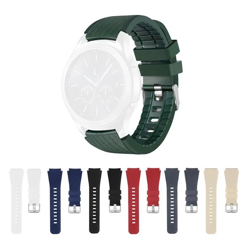 

ALLOYSEED 20mm Tire Pattern Smart Watch Band Wrist Strap For Samsung Gear S3 Smartwatch Bracelet Replacement Sport Watchband