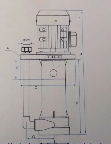 3Hp вертикальные химические насосы 2.2KW