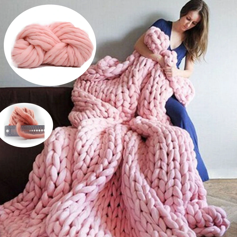 21 Color Soft Wool Yarn Roving Bulky Think String Chunkt Hand Arm