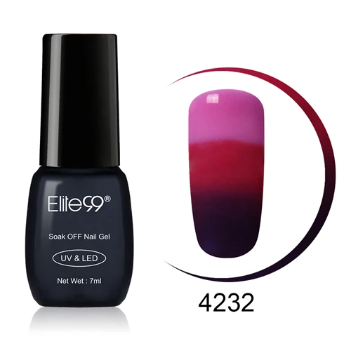 Elite99 7 мл УФ-гель для ногтей изменение температуры гель лак Vernis светодиодный Гель-лак идеальный эффект для дизайна ногтей DIY украшения - Цвет: 4232