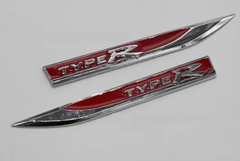 Type-R Emblem Badge Sticker Fits For HONDA CR-V Civic 3D auto Accessories Sticker Car Styling