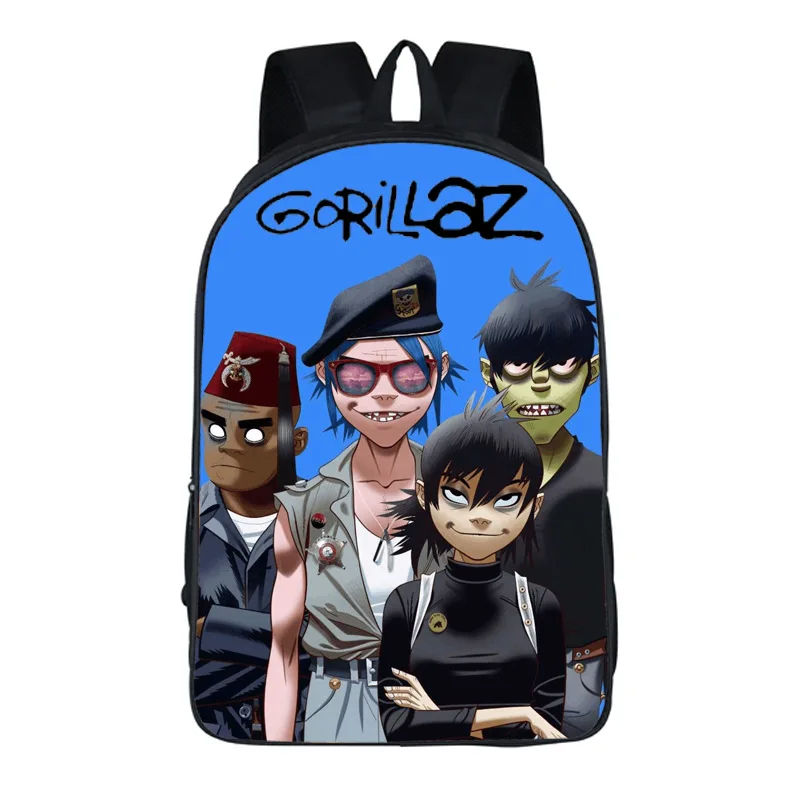 Новые женские сумки Gorillaz с принтом, рюкзак для студентов, школьная сумка для девочек и мальчиков, рюкзак mochila, Настраиваемые дорожные сумки - Цвет: color8