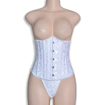 

12 Steel Boned Corset Underbust Waist Cincher Sexy Women Body Shaper Lingerie Shapewear Bustier Tummy Control