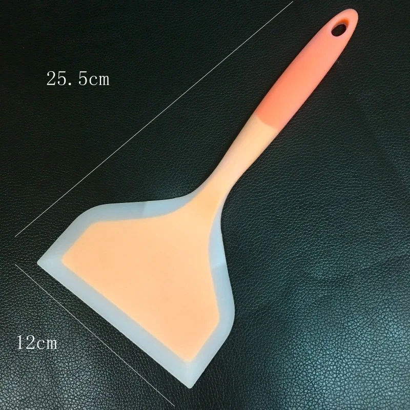 

1pcs Cooking Utensils Silicone Spatulas Beef Meat Egg Kitchen Scraper Wide Pizza Shovel Non-stick Turners Food Lifters Home