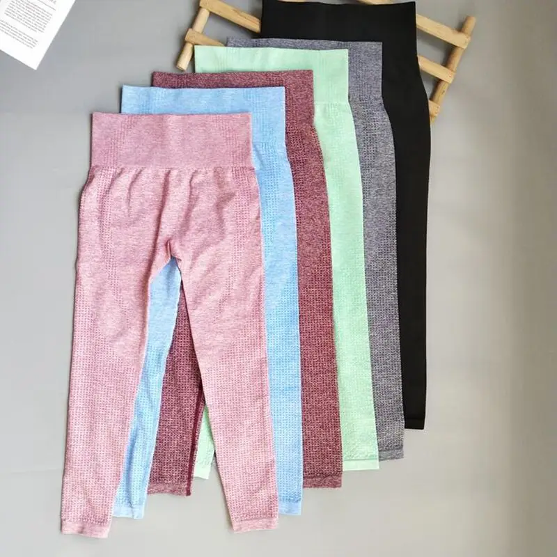 8 cores das mulheres sem costura leggings