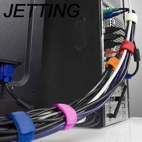 8Pcs/lot Random Cable Ties Nylon Brand New Strap Power Wire Management Marker Straps