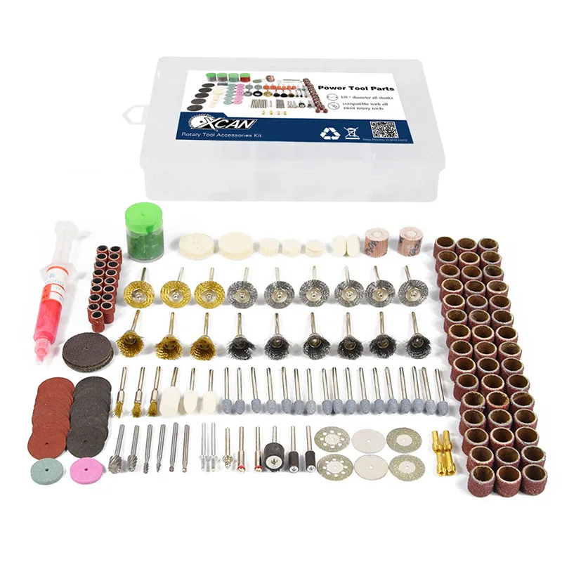 218pcs Abrasive Bit Set for Grinding Sanding Polishing Cutting Drilling