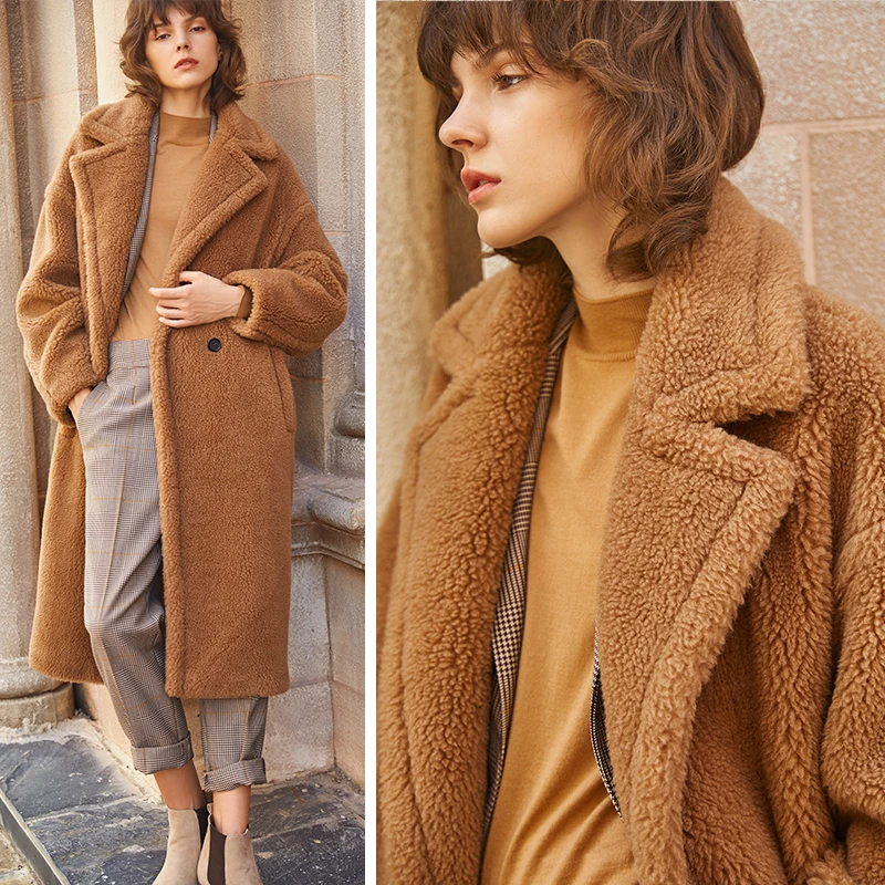 

2018 Winter Thick Coat Women High Street Oversized Jackets And Coats Ladies Lamb Wool Coat Faux Fur Coat A024