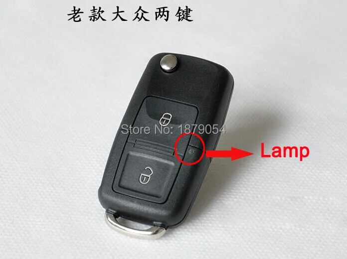 2 кнопки флип складной пульт дистанционного ключа чехол для старого VW Polo Tiguan Lavida Замена Fob крышка