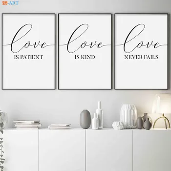 

Love Poster Quotes Prints Nordic Style Canvas Painting Minimalist Wall Art Pictures for Living Room Home Decor No Frame