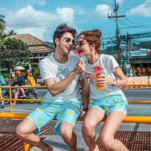 Мужские пляжные шорты для плавания, Мужская одежда для серфинга, парные купальники