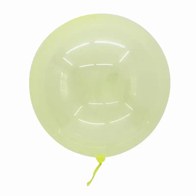 5 шт./лот 18 дюймов красочные хрустальные шары круглые Bobo прозрачные воздушные шары Свадебные Декорации гелиевые надувные шары - Цвет: yellow