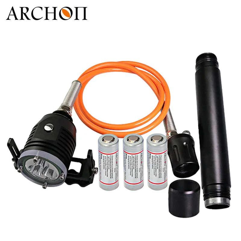 ARCHON DH30 II Точечный светильник для дайвинга 3* CREE XM-L2 U2 светодиоды макс. 3600 люмен подводный 100 м светильник для дайвинга светильник для фотосъемки