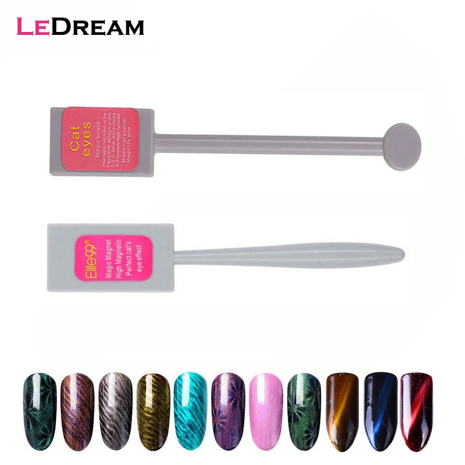 

Strong Effect Single Double Head 3D Cat Eyes Gel Magnet Stick Varnish Manicure Magic Strip Board Nail Gel Polish DIY Design Tool