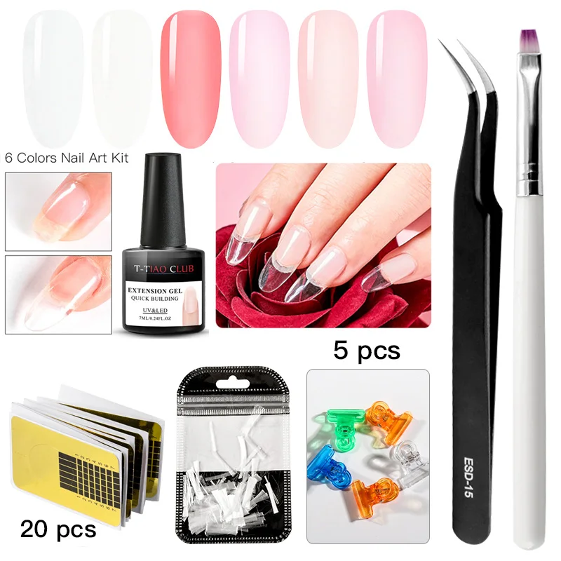 

7ml Quick Poly Extension Building Nail Gel Top Coat UV LED Finger Extend Builder Nail Gel Polish Nails Tips Art Manicure