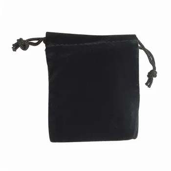 

Stylish Velvet Drawstring Jewelry Pouches/Gift Bags/Pockets-Black
