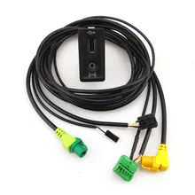 READXT For Golf 7 MK7 Car CarPlay MDI USB Aux AMI Switch Interface Plug Socket Harness Adapter Cable 5G0 035 222 5G0035222 carplay mirror link mib carplay usb aux in socket harness for tiguan l mk2 5q0 035 726 e