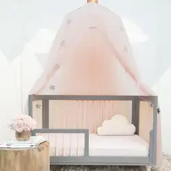 Купольная кровать сетки Многоцветный Детская комната 10 слоев чистой пряжи дома кровать навес для детской кроватки постельные