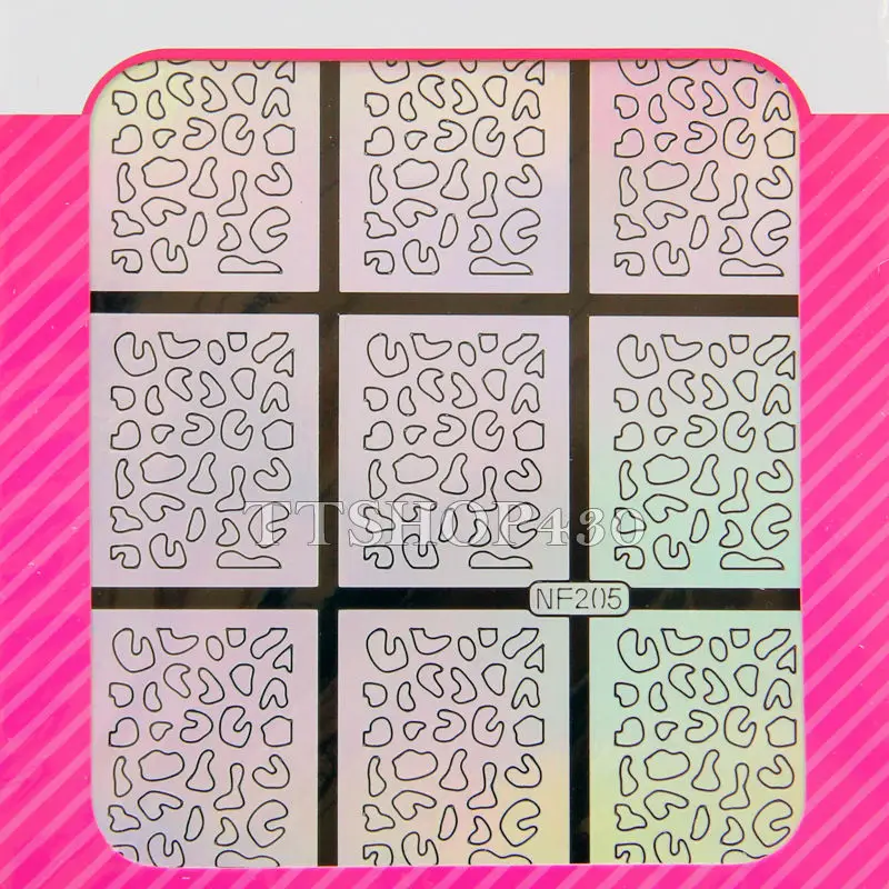 Multiple Use Stamping Tool Nail Art Hollow Laser Silver Template Multiple Use Stamping Tool Nail Art Hollow Laser Silver Template Stencil Stickers Vinyls Image Guide Polish Manicure 12 Style In Decals From