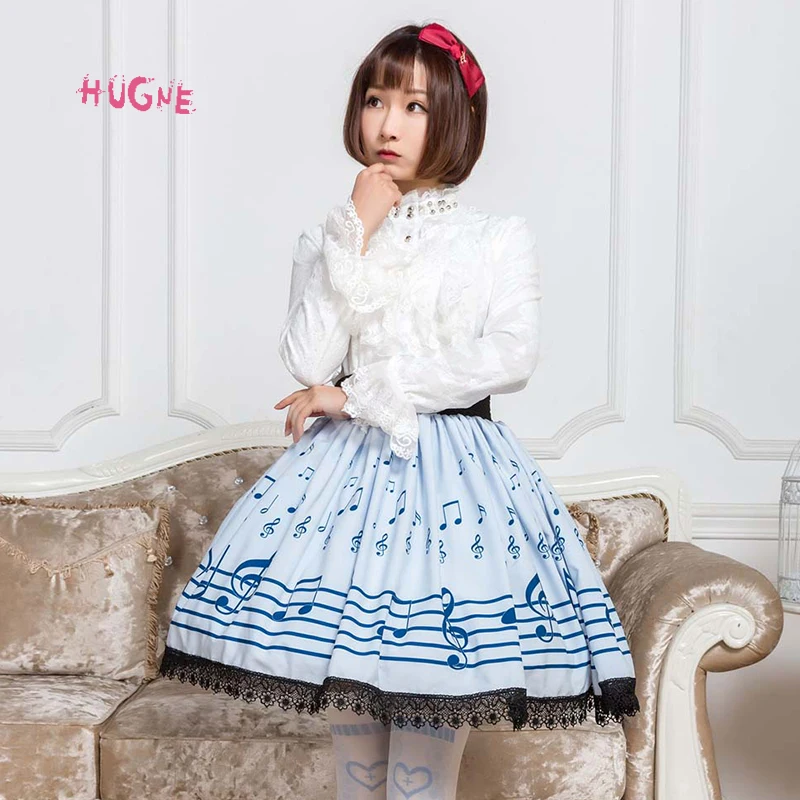 Sweet-Mori-Girl-Light-Sky-Blue-Music-Note-Printed-Short-Skirt-for-Summer(3)